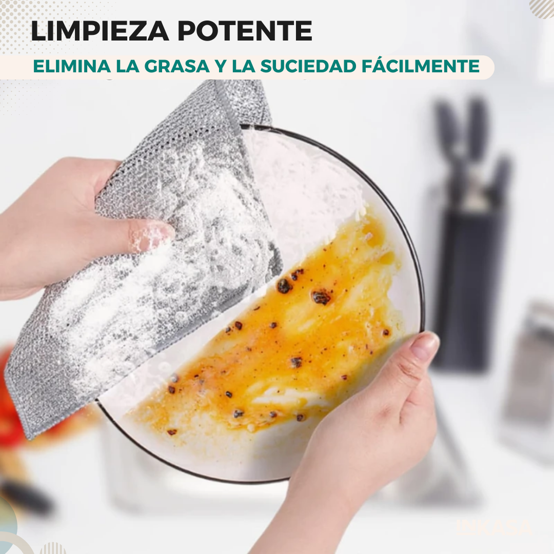 Paño de limpieza en alambre de acero (5 Unidades)