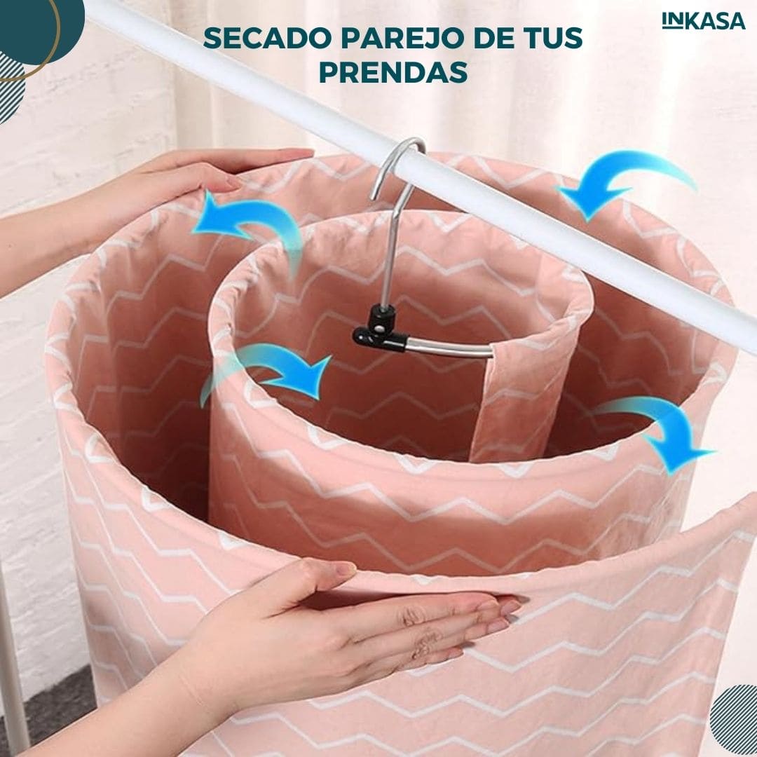 Tendedero en espiral multifuncional