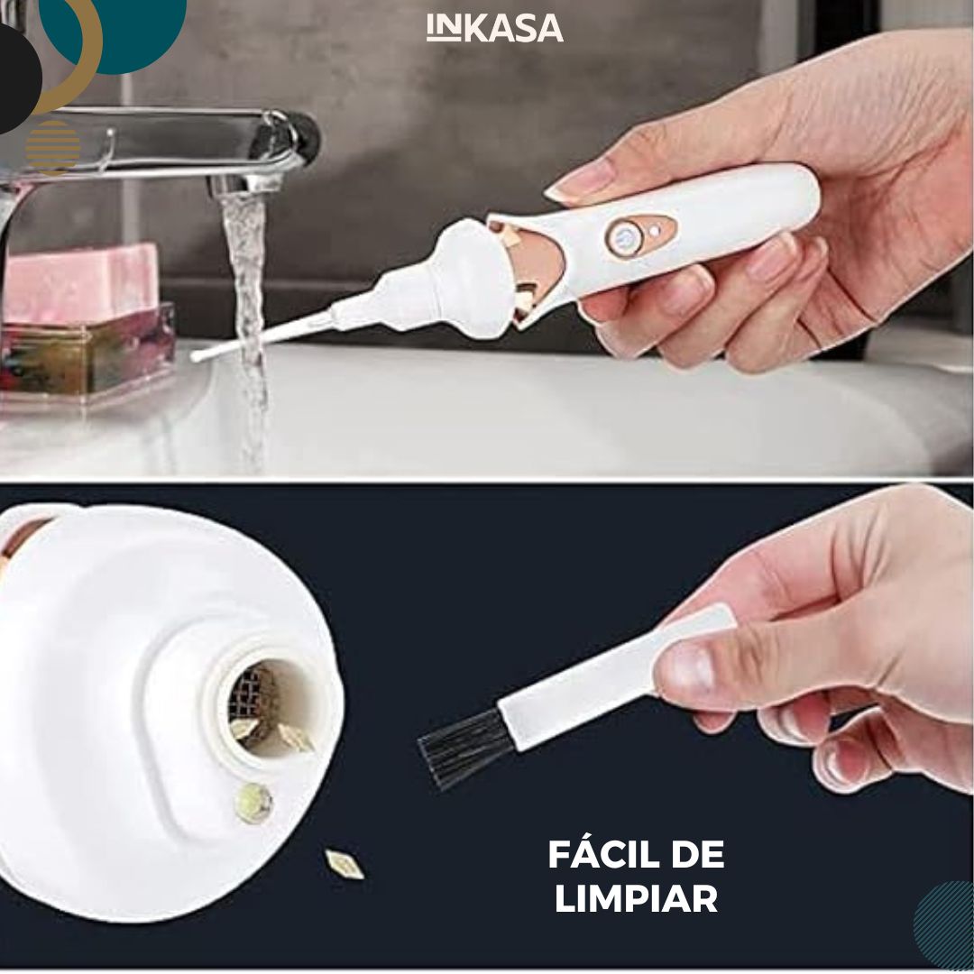 Limpiador lumínico recargable para oídos