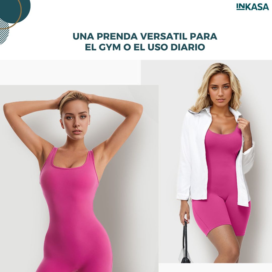 Enterizo corto manga siza push up