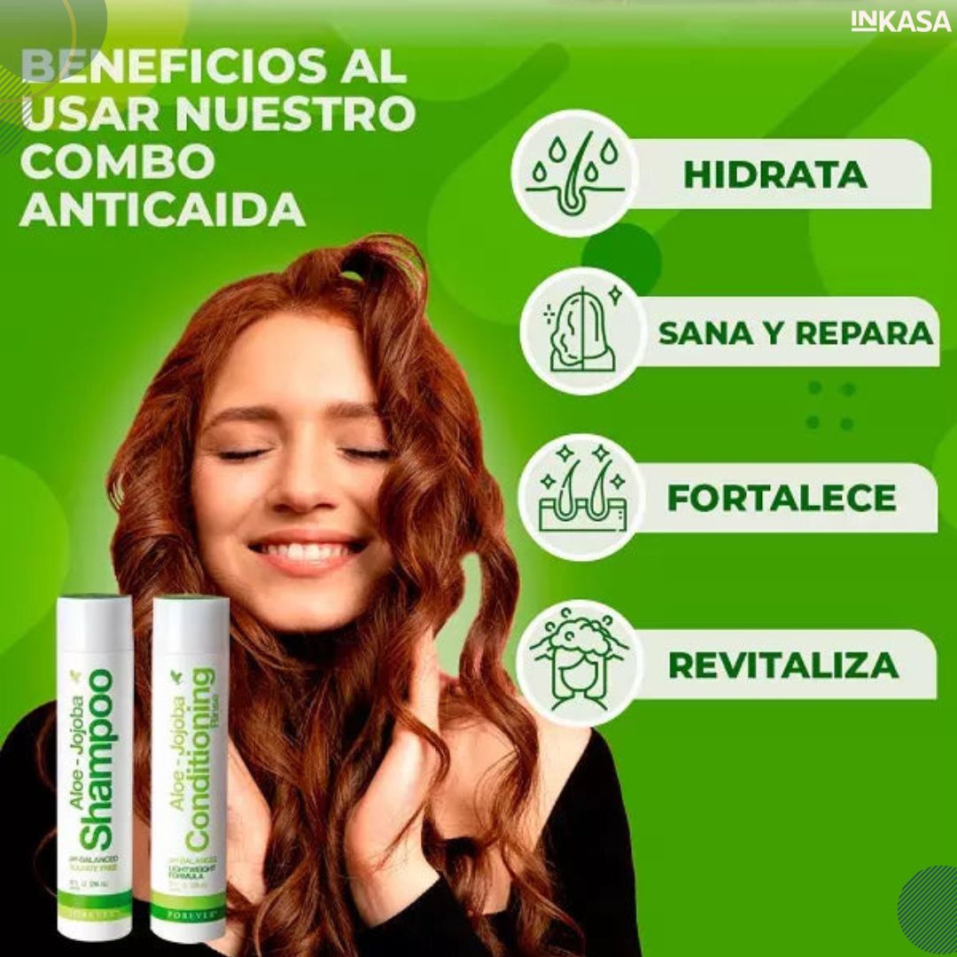 Combo shampoo y acondicionador para el crecimiento