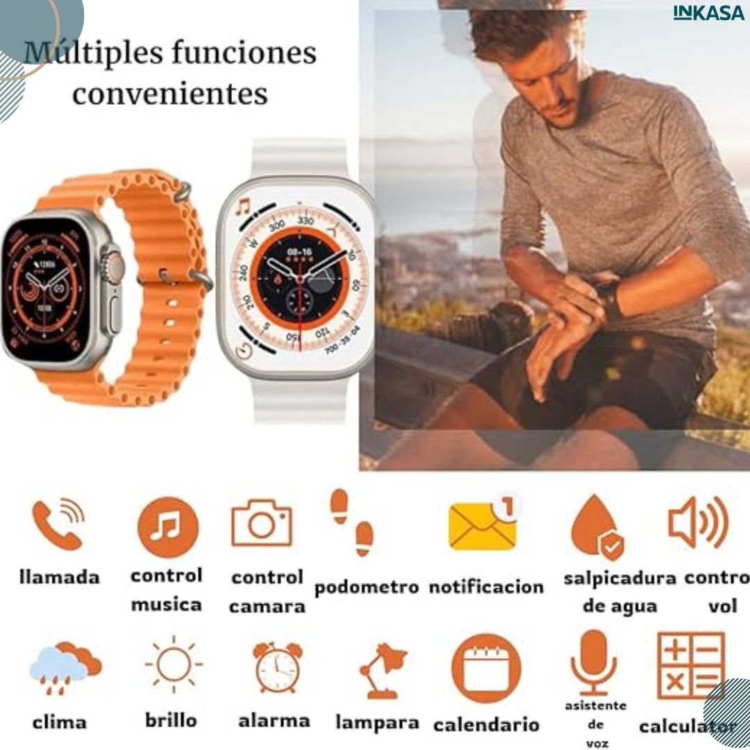 Smartwatch T800 Ultra 2 pulsos