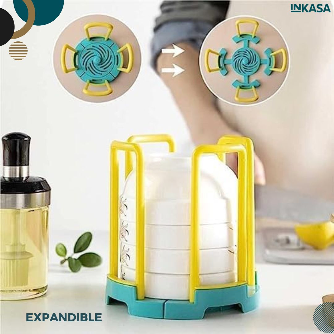 Organizador escurridor de platos expandible x 2 unds