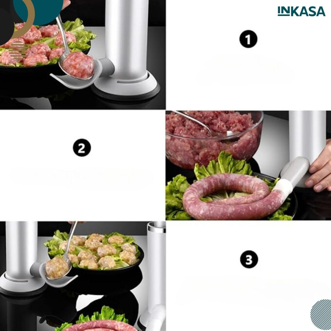 Embutidora de carnes manual multiusos