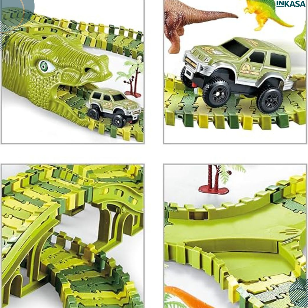 Pista de dinosaurios 240 piezas