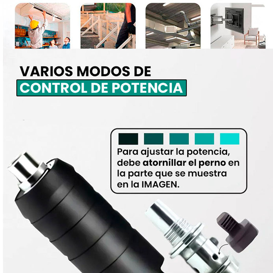 FixPro Impact – Pistola Manual de Clavos para Fijación en Pared, Concreto y Acero🧰🔨