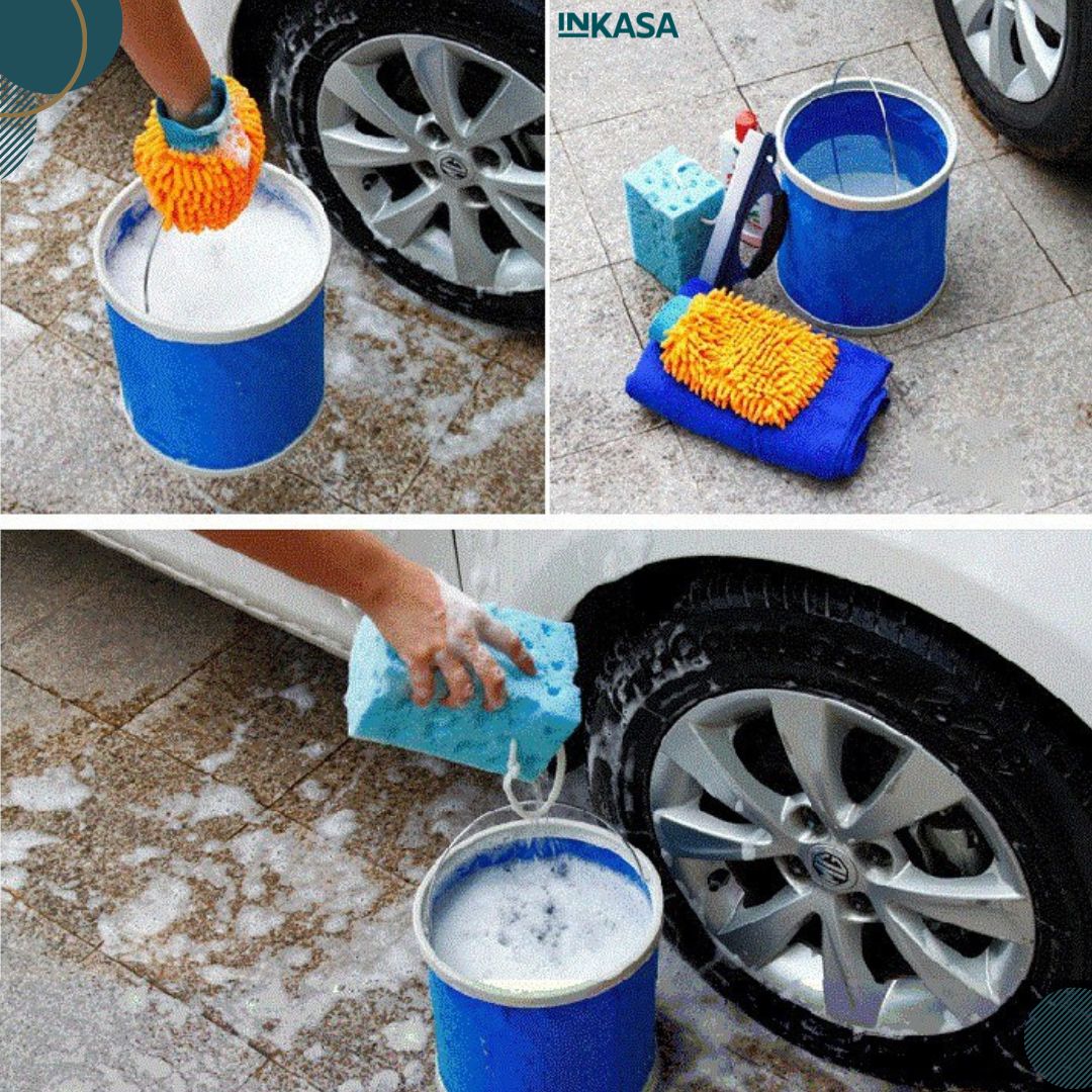 Balde multifuncional plegable