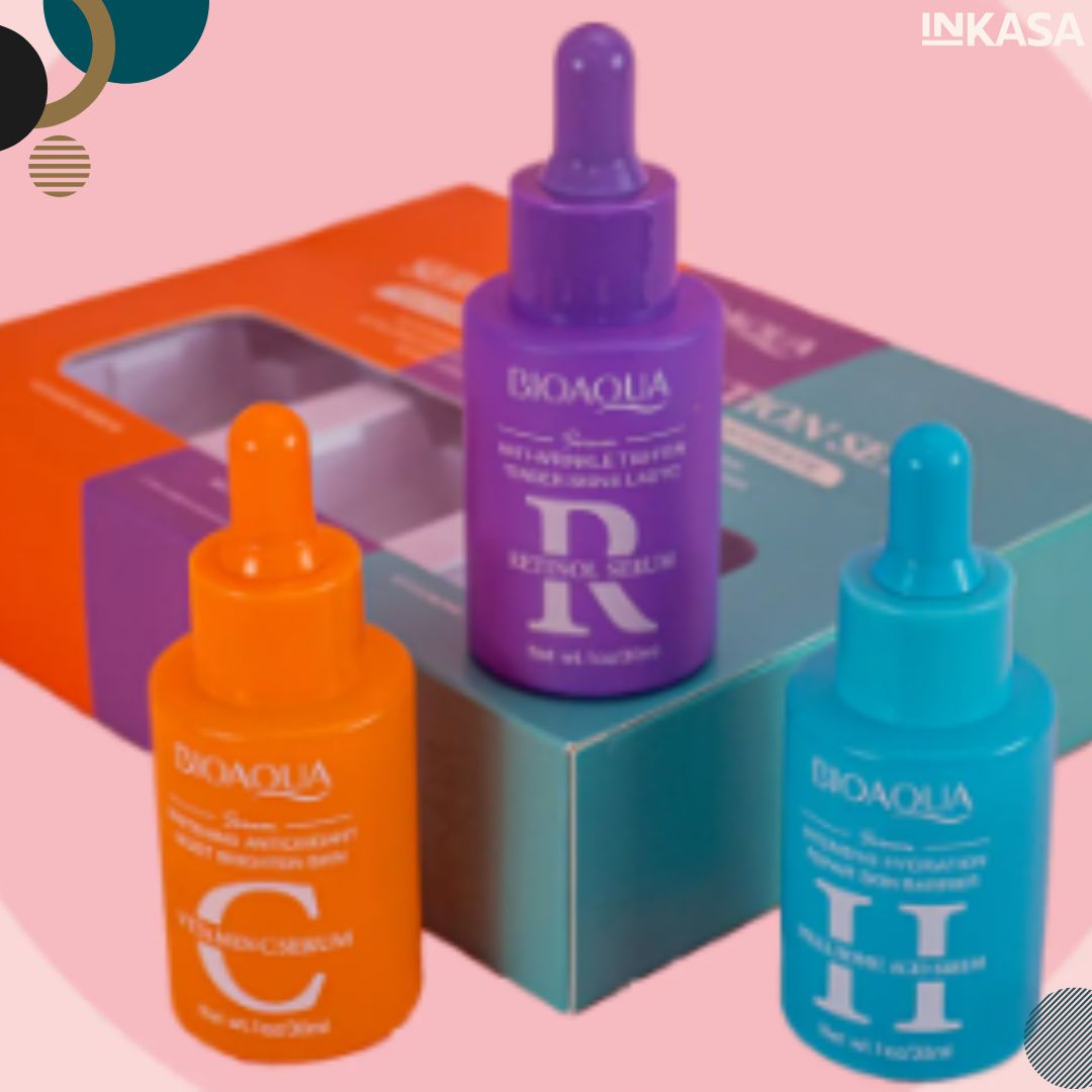 Kit de 3 serums Bioaqua x 2 cajas