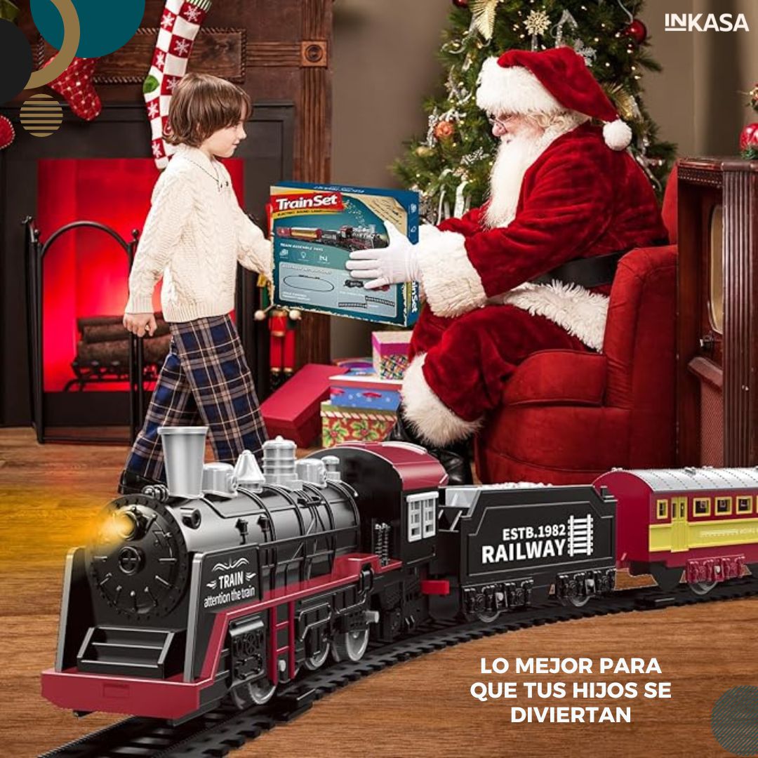 Tren para decoración navideña