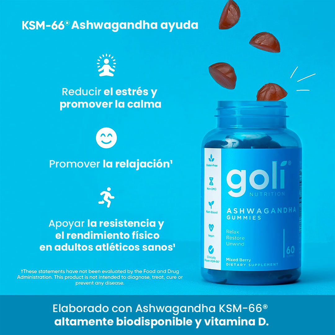Gomas con Ashwagandha: Recupera tu energía vital día a día💯🌱