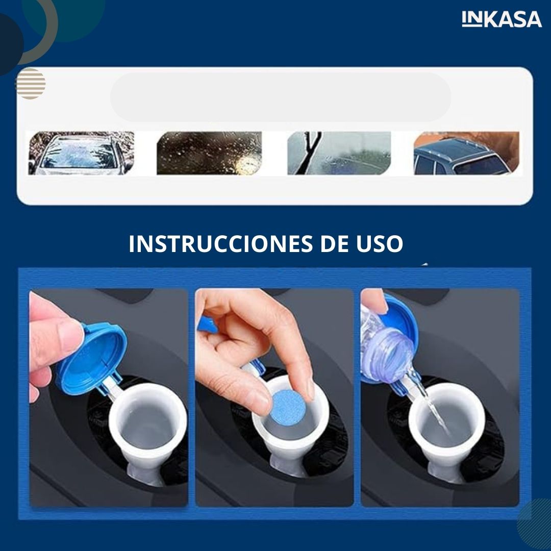 2 uds Pastillas limpia parabrisa x 12 c/u