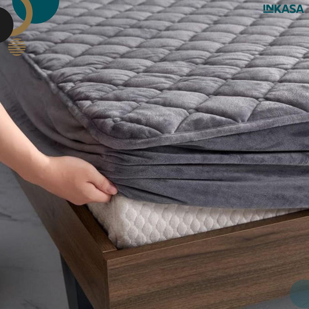 Protector de colchón y almohadas afelpado cama sencilla, doble y King