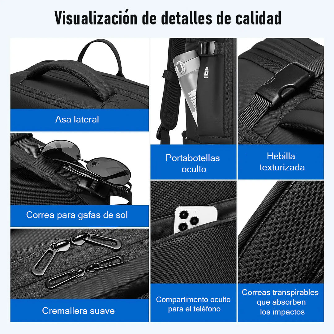 Mochila de compresión al vacío: más espacio, menos volumen 💯🔥