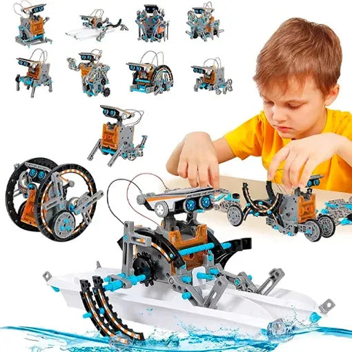 Robot Solar 13 en 1 – Juguete Educativo de Energía Renovable🤖😎