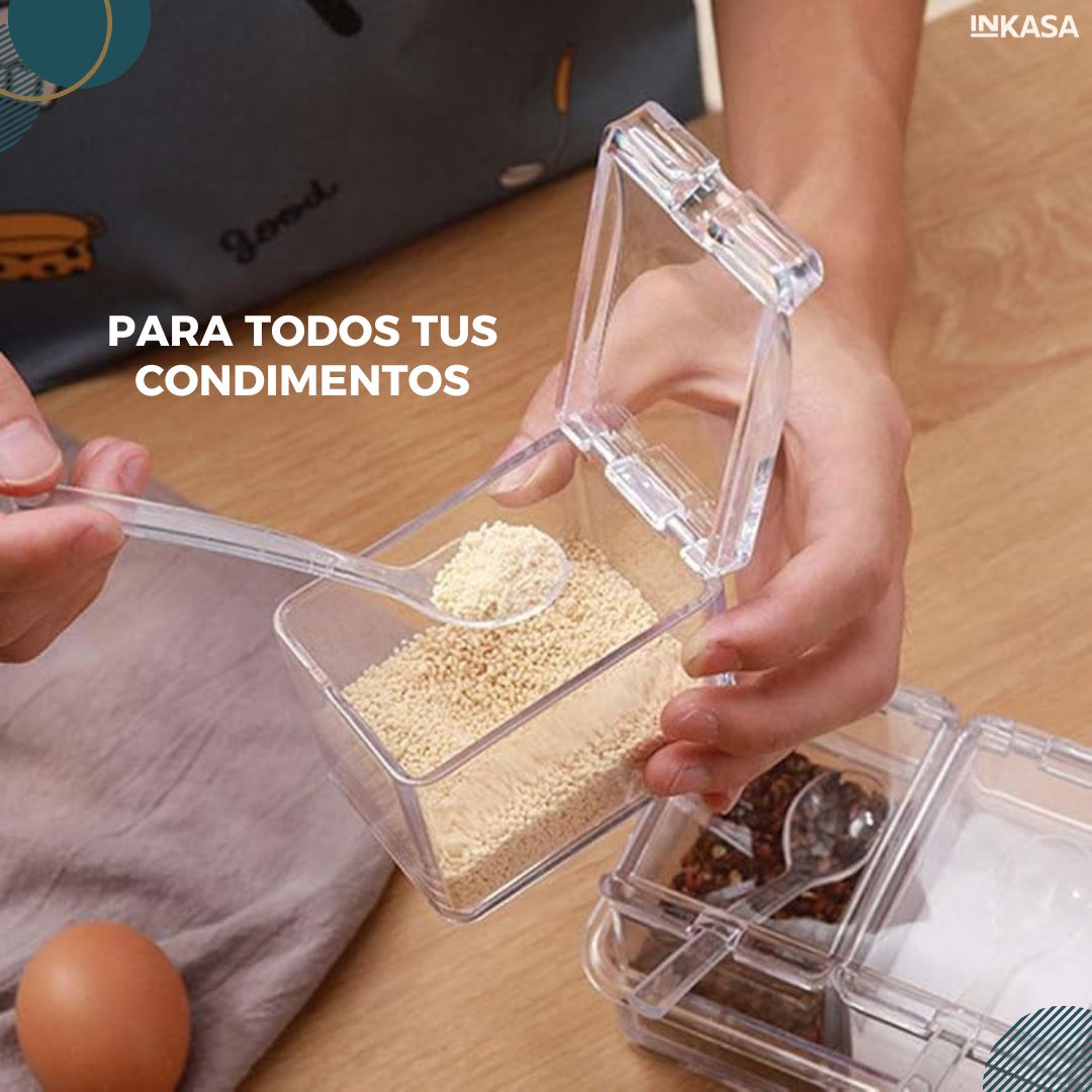 Condimentero en caja x 4