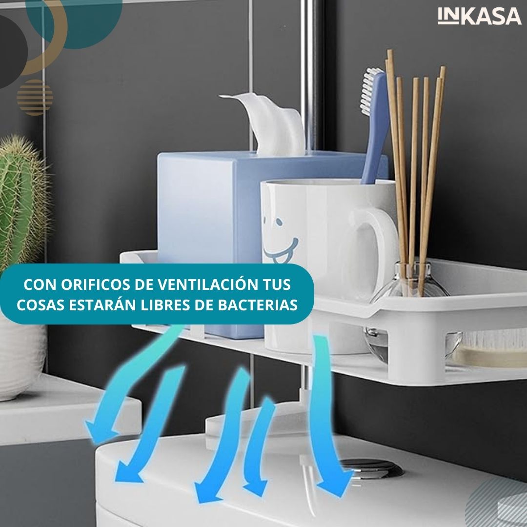 Estante para baño multiusos