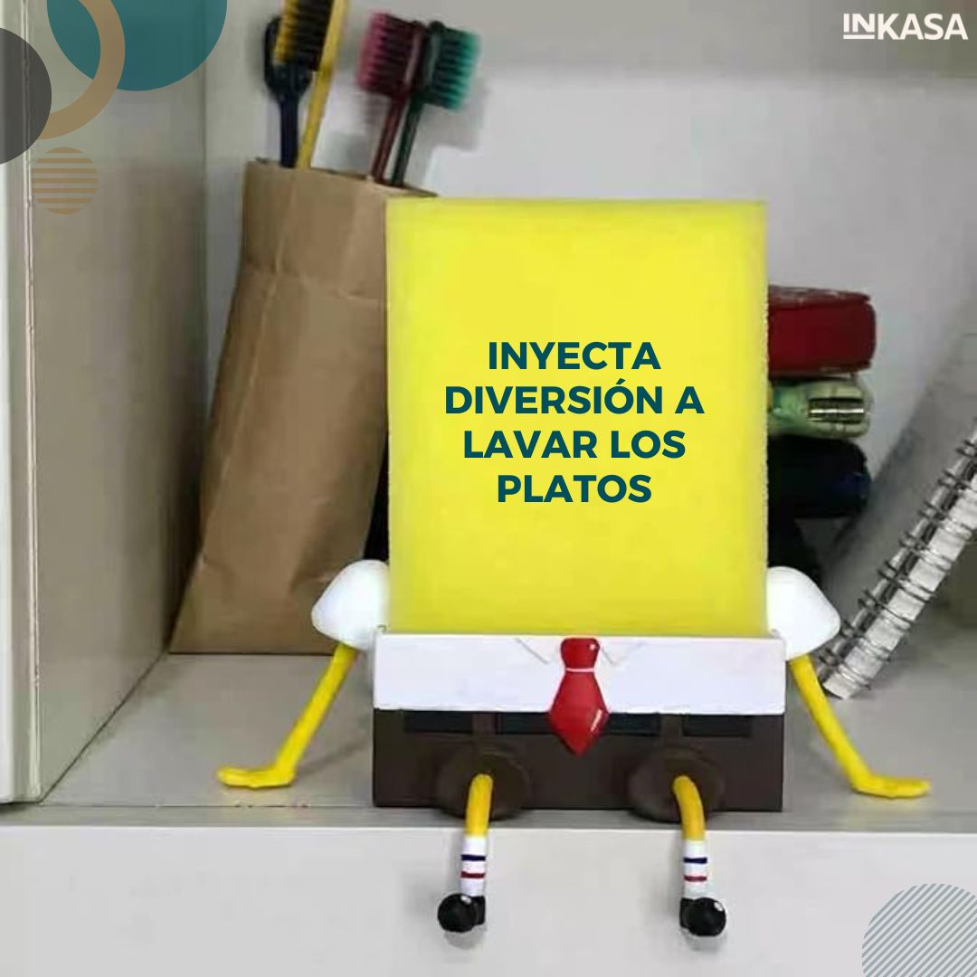 Soporte para esponjas motivo Bob Esponja 2 unds