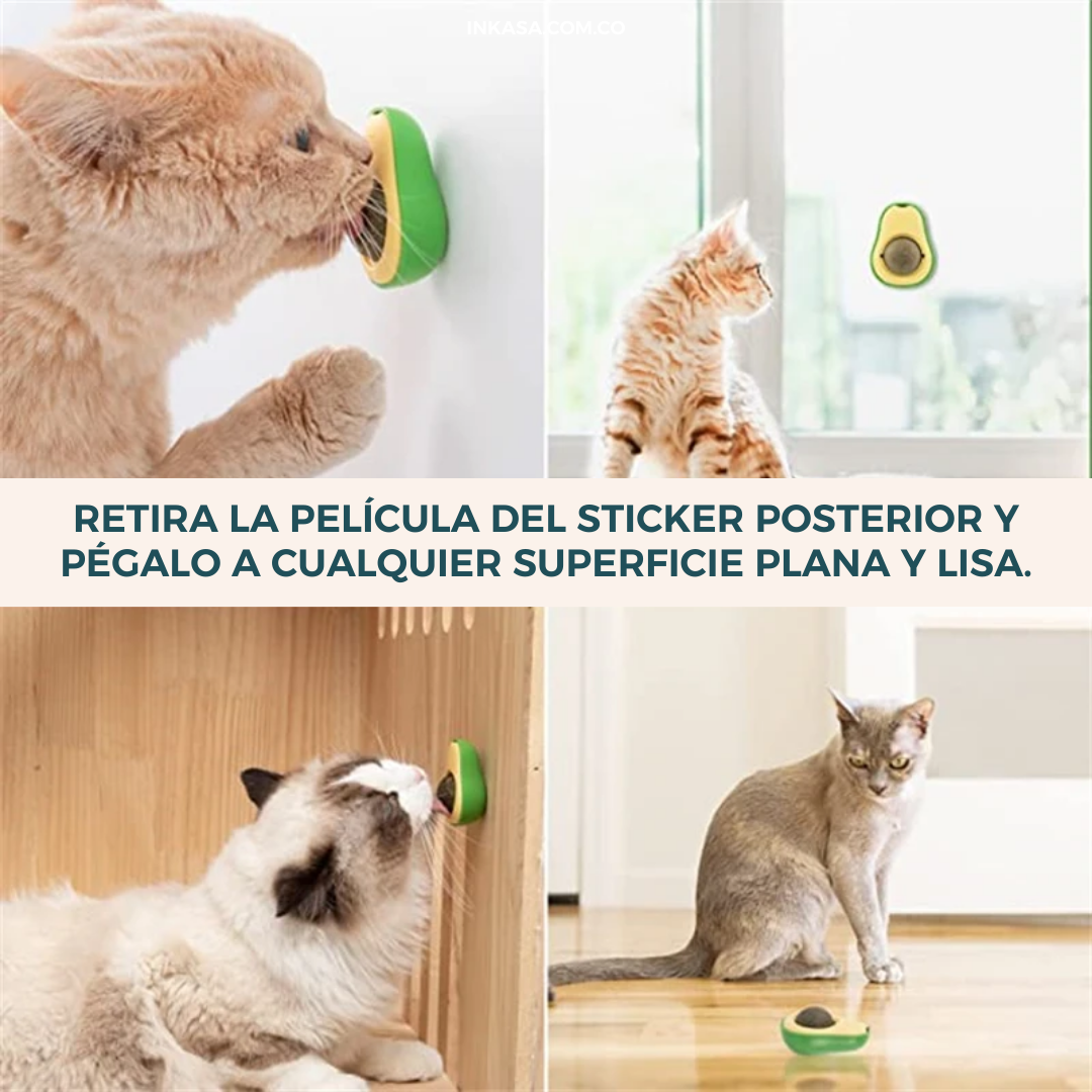Juguete de Aguacate con Catnip Para Gatos x3 unidades
