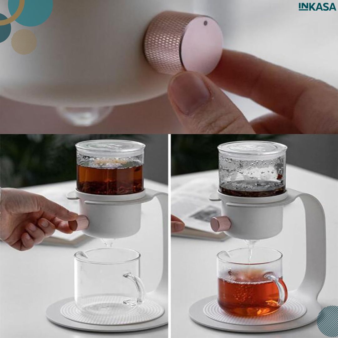 Tetera de vidrio de estilo japonés