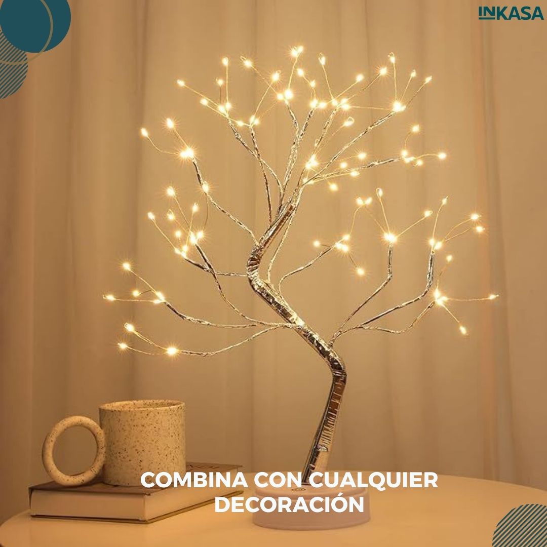 Árbol decorativo con luz led