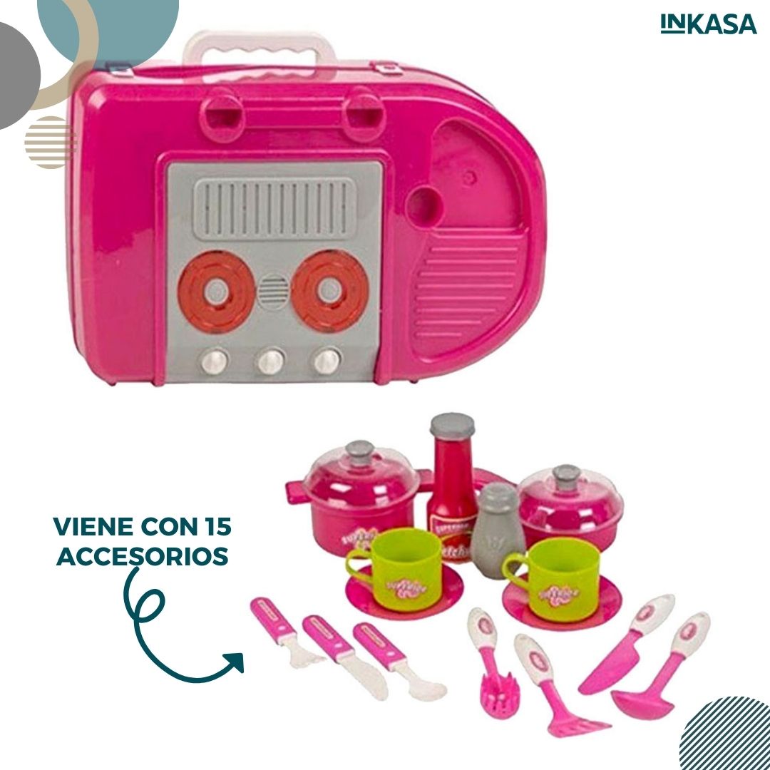 Set de cocina infantil maleta