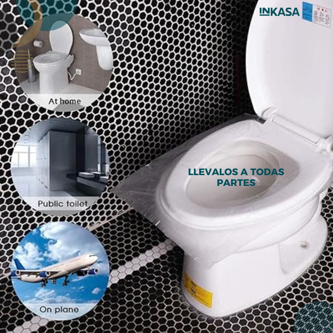 Funda desechable para cubrir inodoros x 50 unds