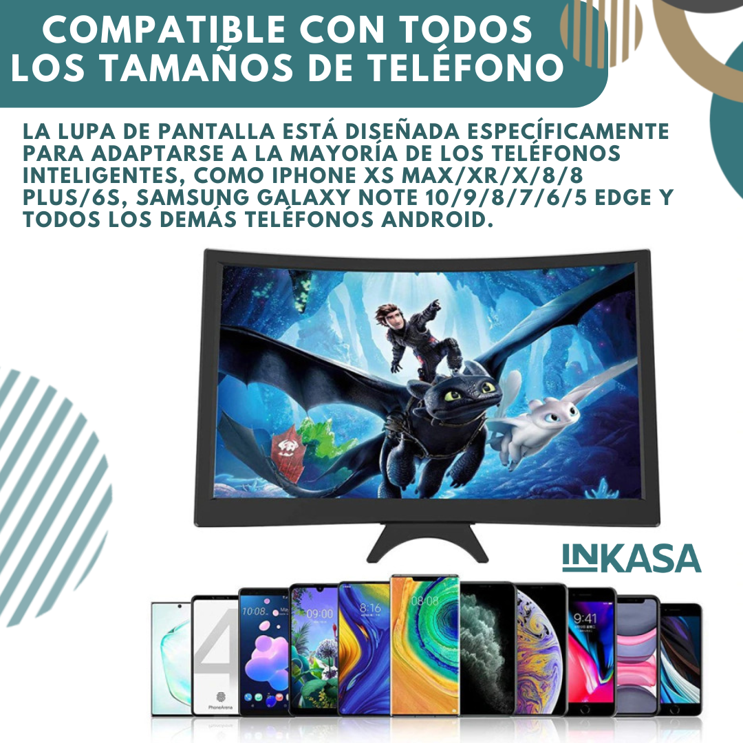 Amplificador De Pantalla Curvo 12