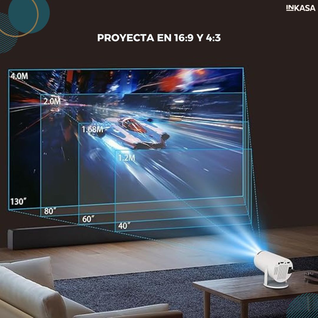 Mini proyector Led Hy300 smart android 11