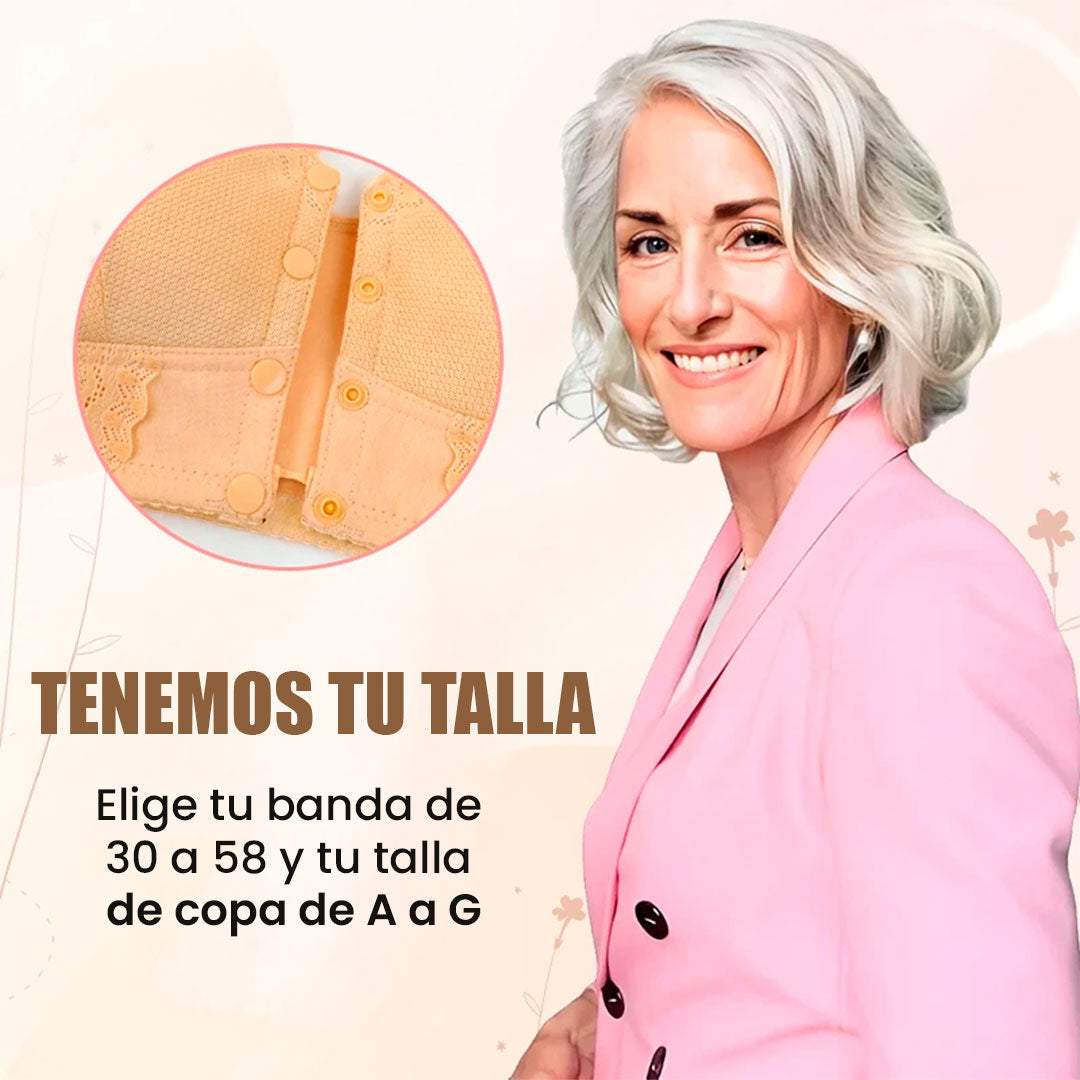 Brasier Sin Costura PACK X3: Con cierre frontal para personas mayores👩🦳