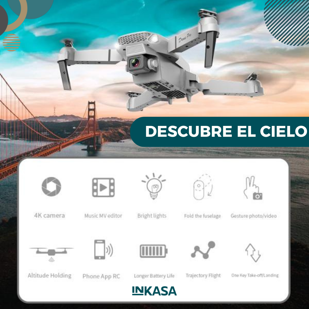 Drone 4k Con Camara Hd Wifi