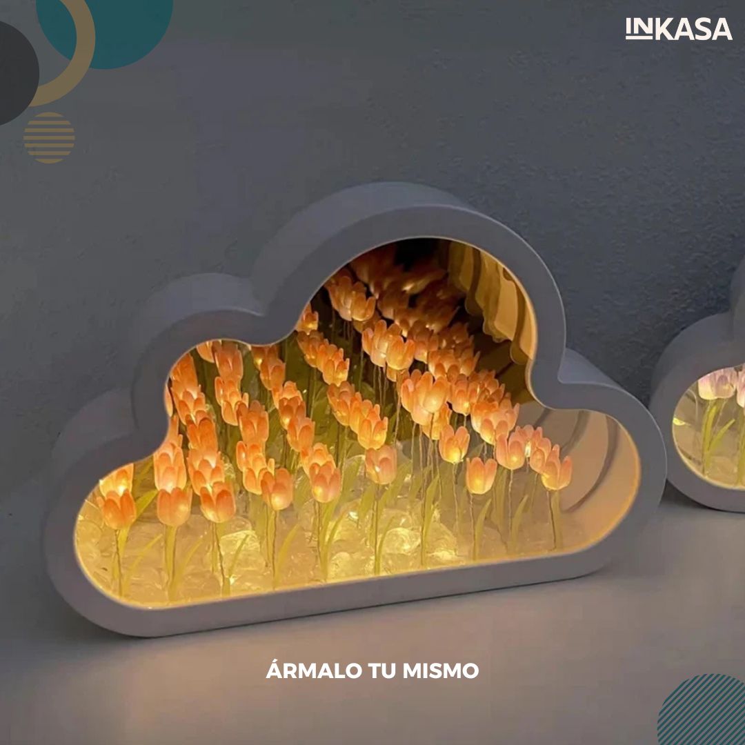 Lámpara nube espejo de Tulipán