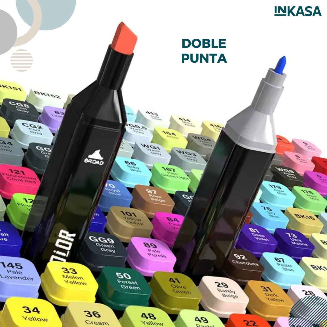 Marcadores doble punta 80 unds x 2 cajas