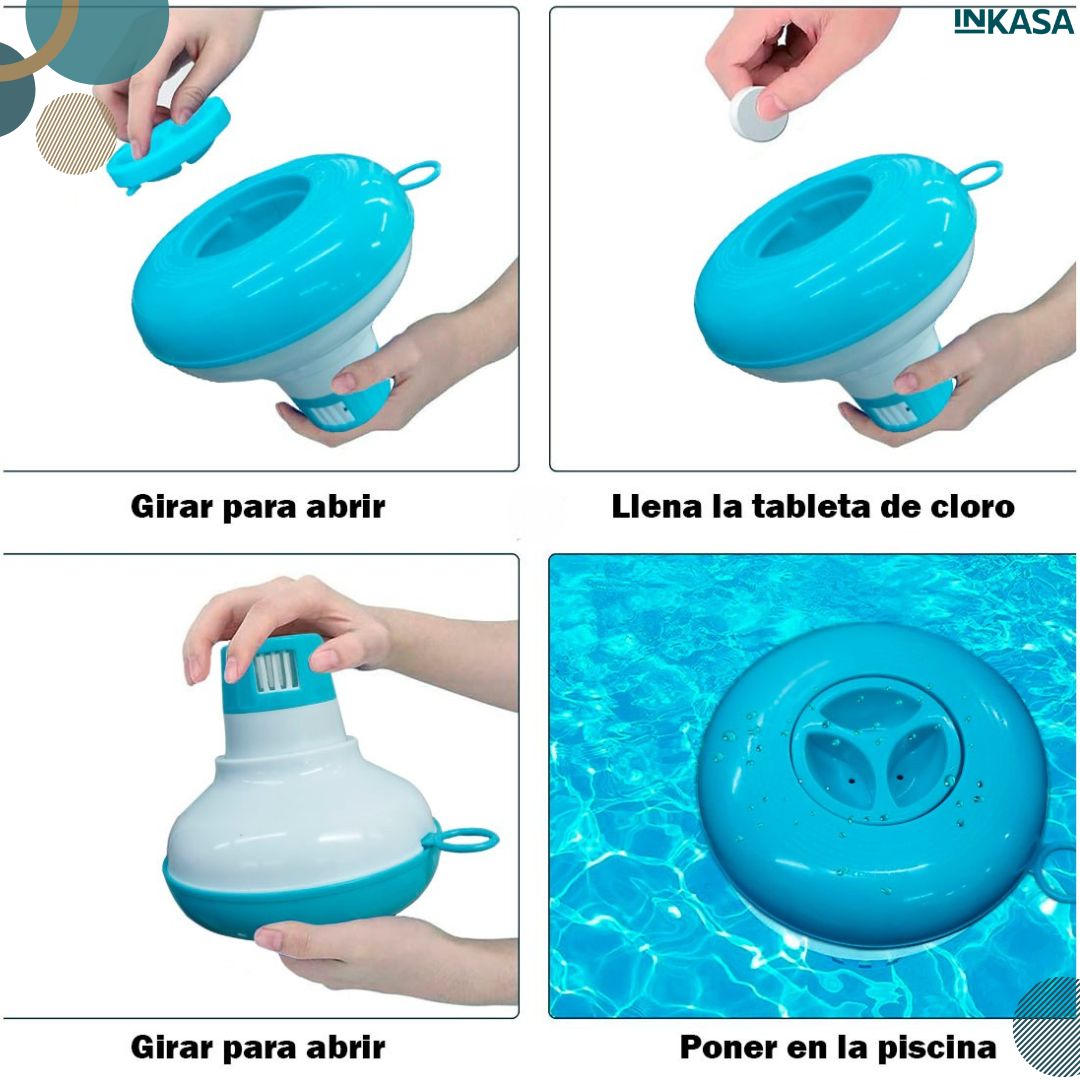 Dispensador de cloro para piscina