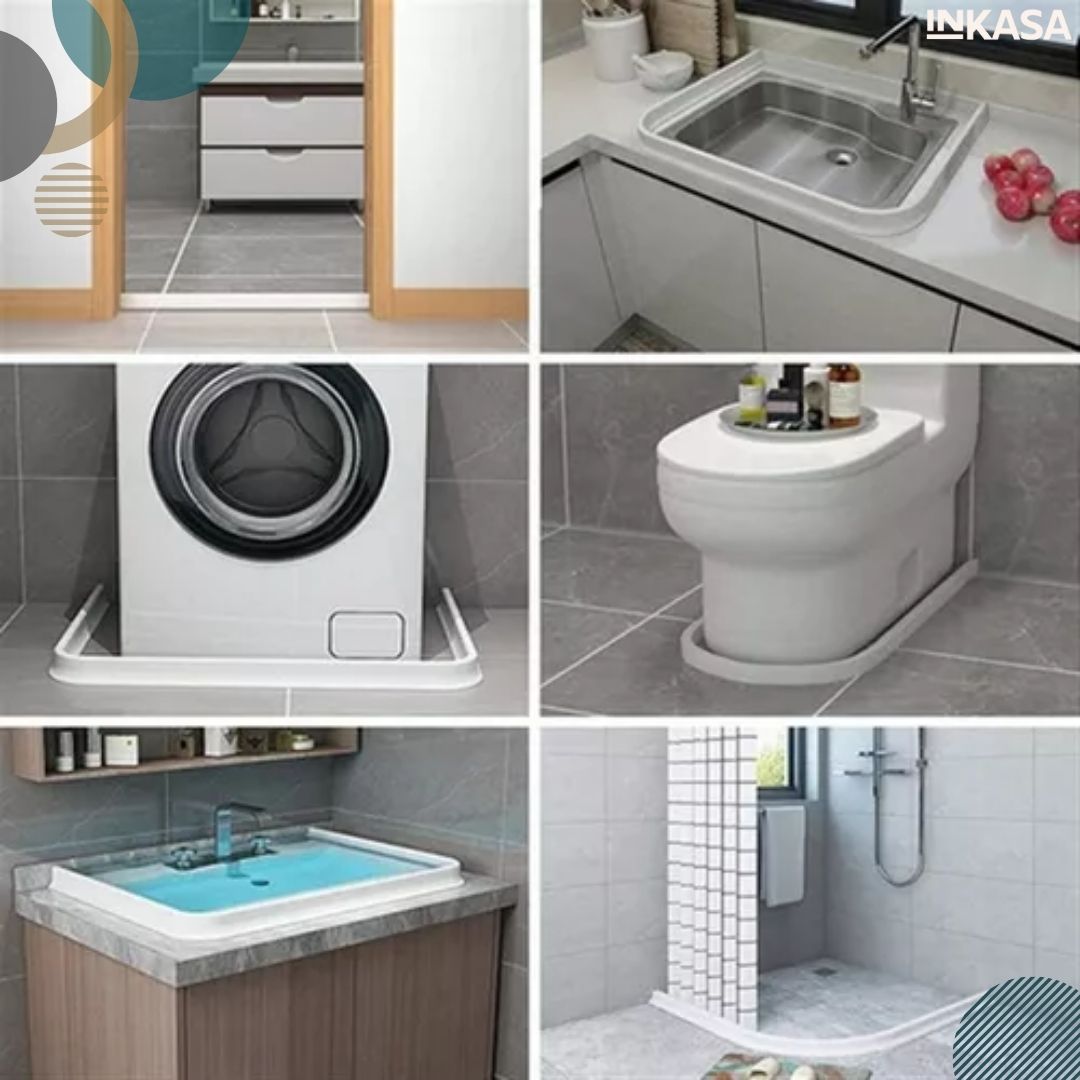 Barrera de silicona impermeable para ducha