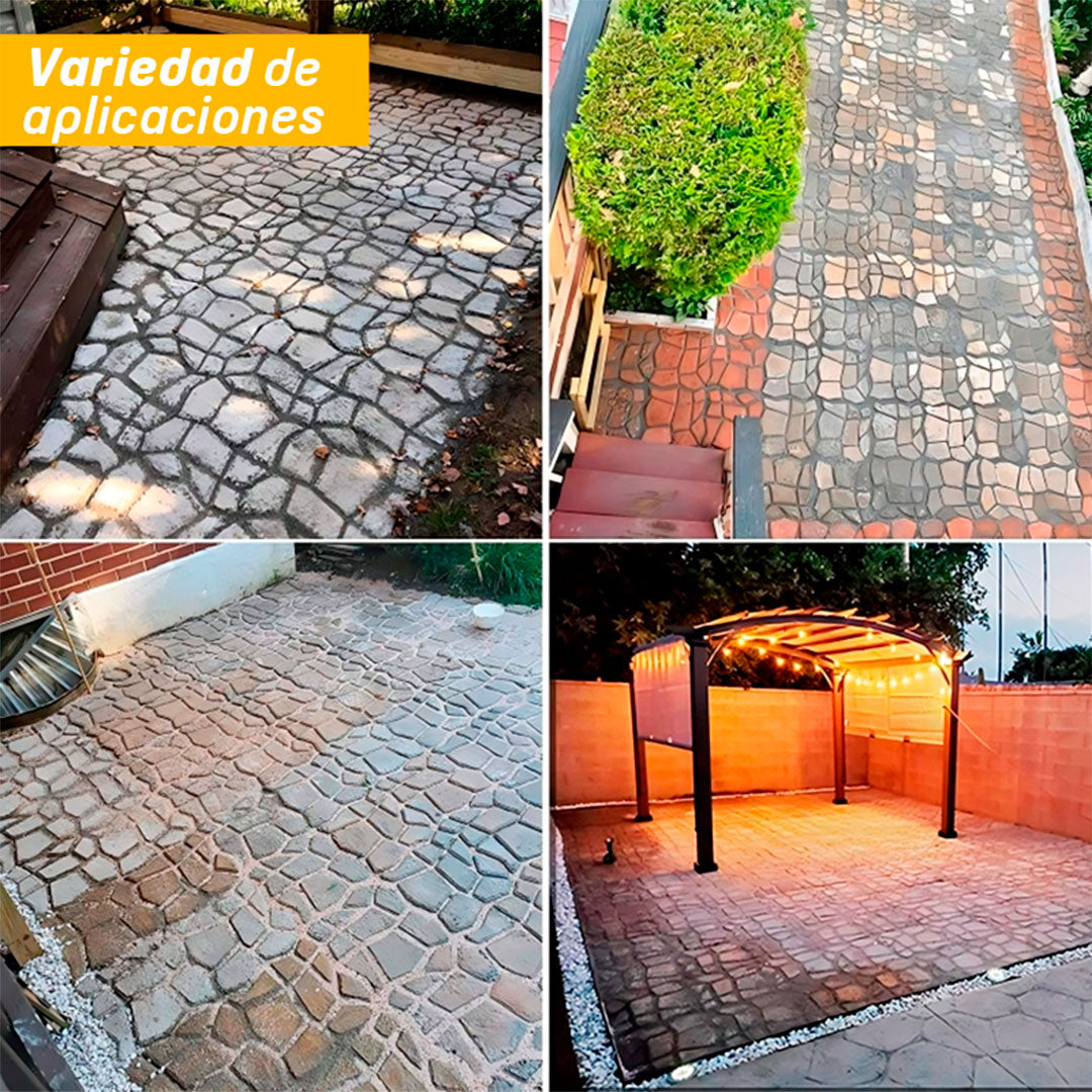 🏡🧑🌾CementForm PRO – Molde Reutilizable para Piso de Cemento Estampado😎