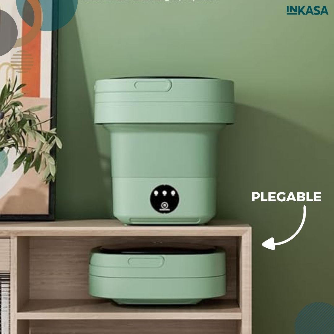 Mini lavadora eléctrica plegable