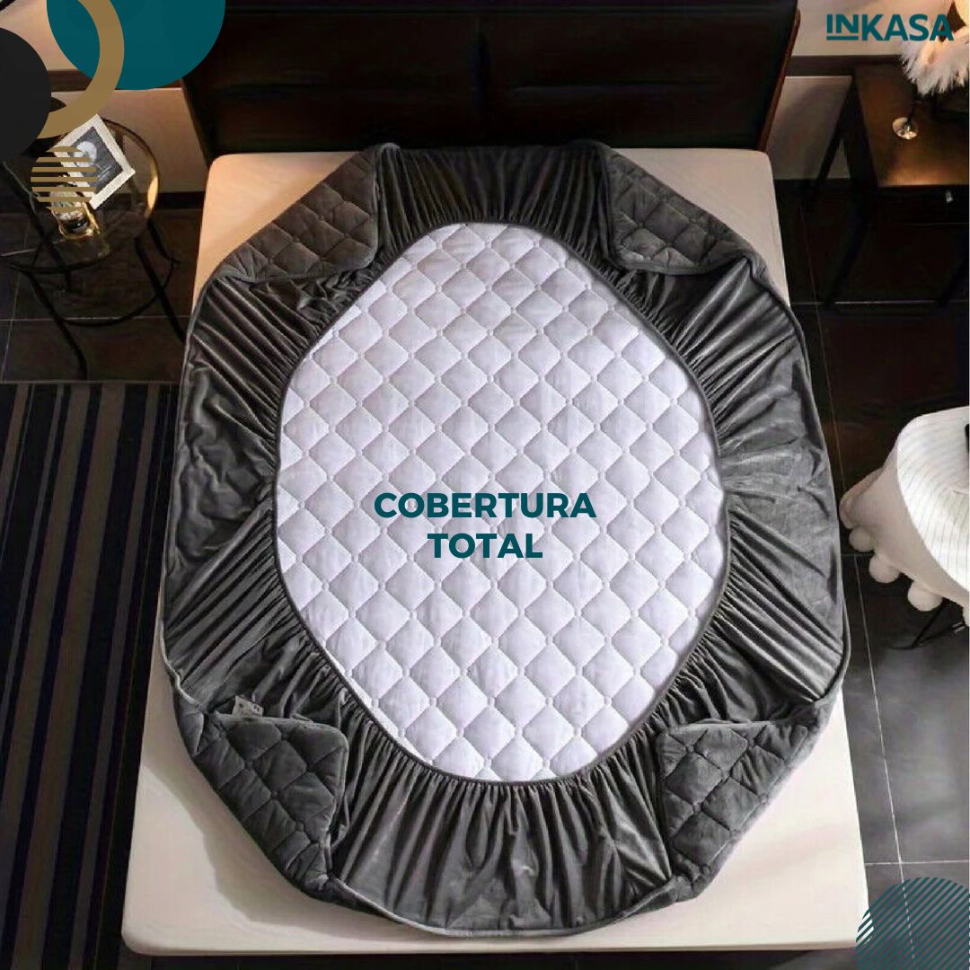 Protector de colchón y almohadas afelpado cama sencilla, doble y King