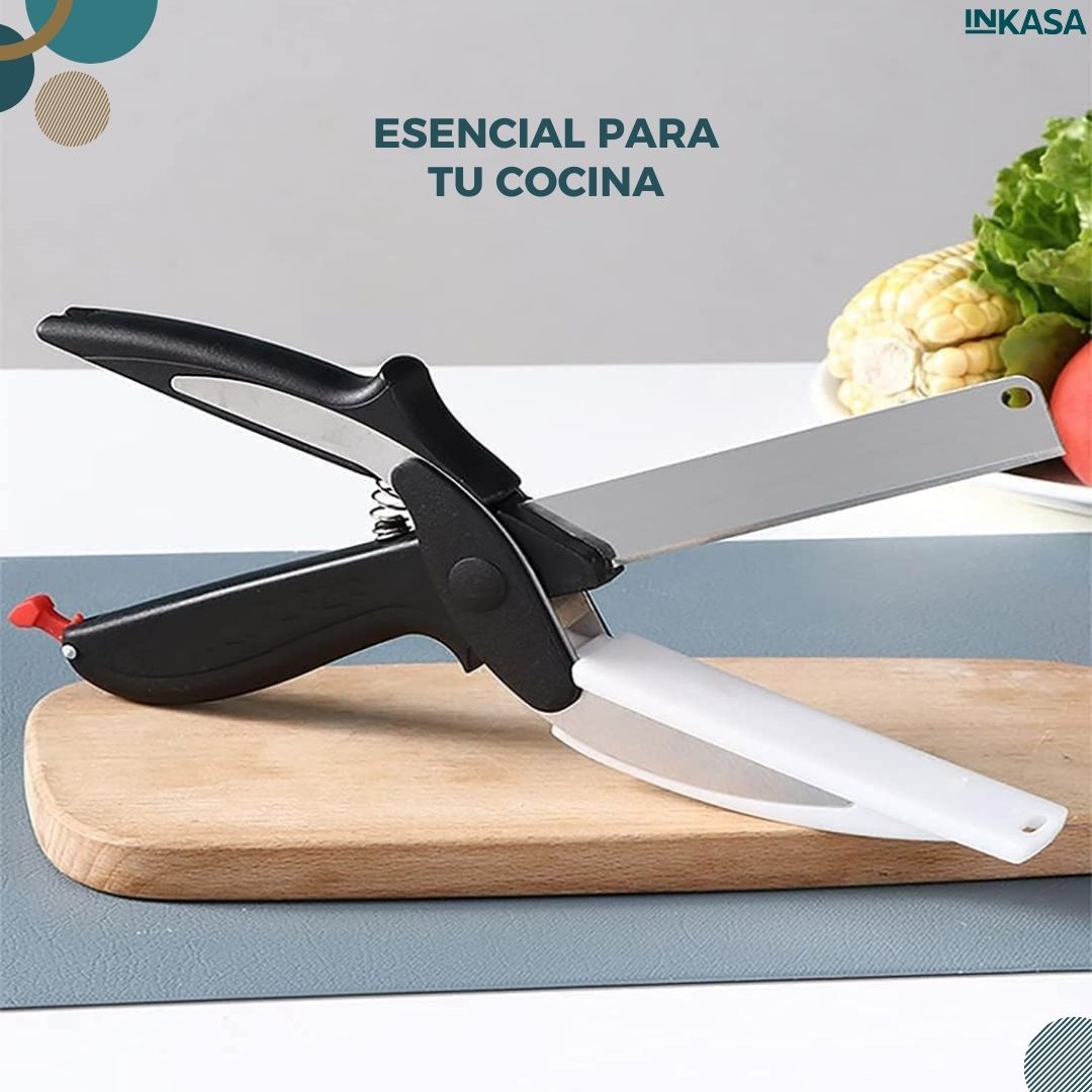 Cortador 2 en 1 cuchillo y tijera