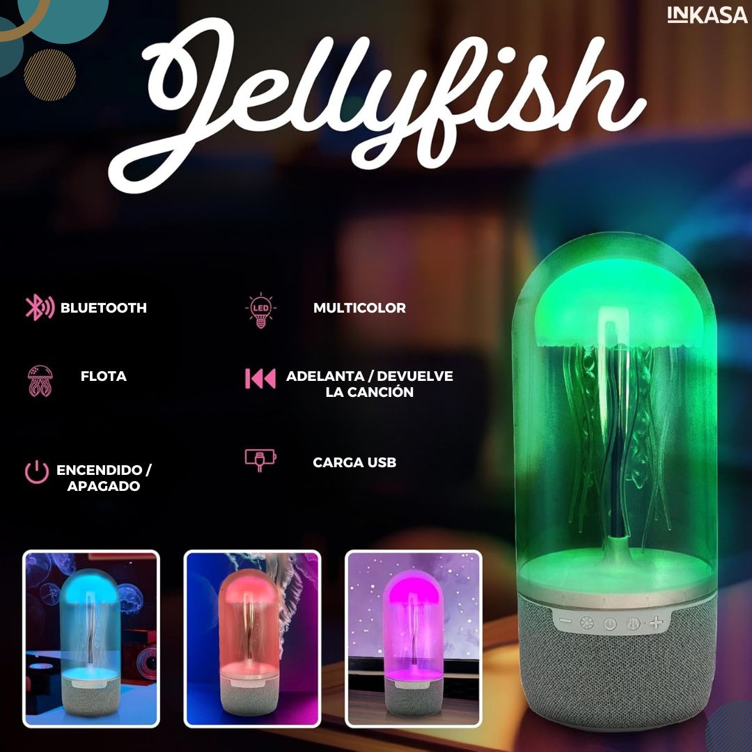 Lámpara parlante Led diseño medusa