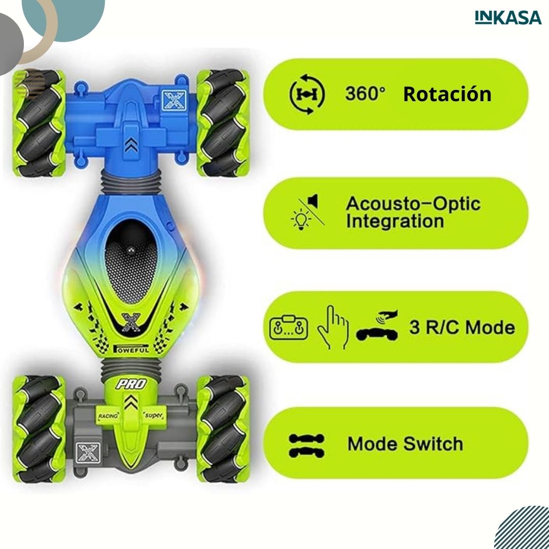 Carro acrobático con sensor 4wd a control remoto
