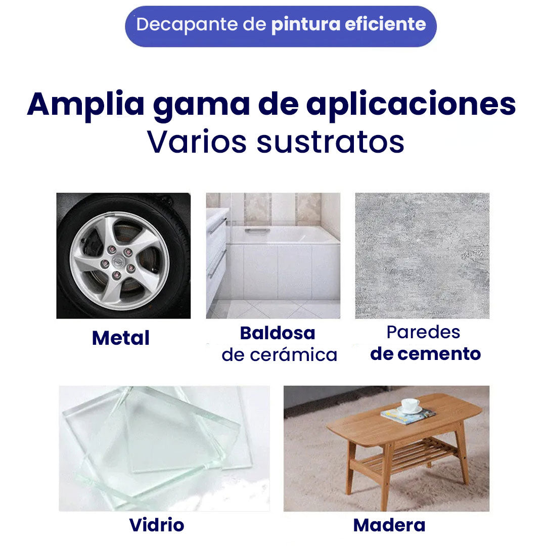 Removedor de Pintura en Spray – Eliminación sin esfuerzo y sin dañar la superficie🧰😎