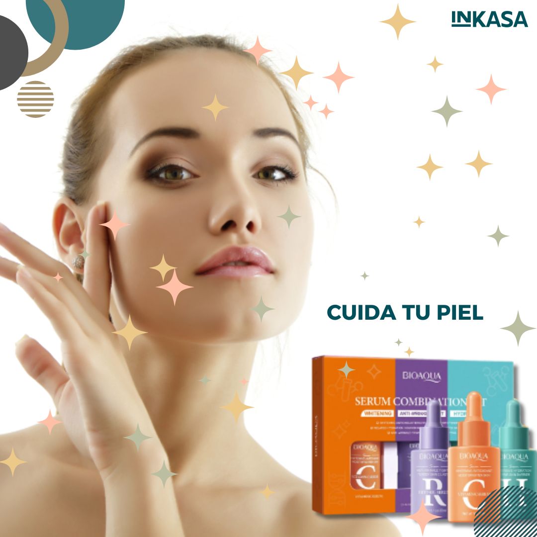 Kit de 3 serums Bioaqua x 2 cajas