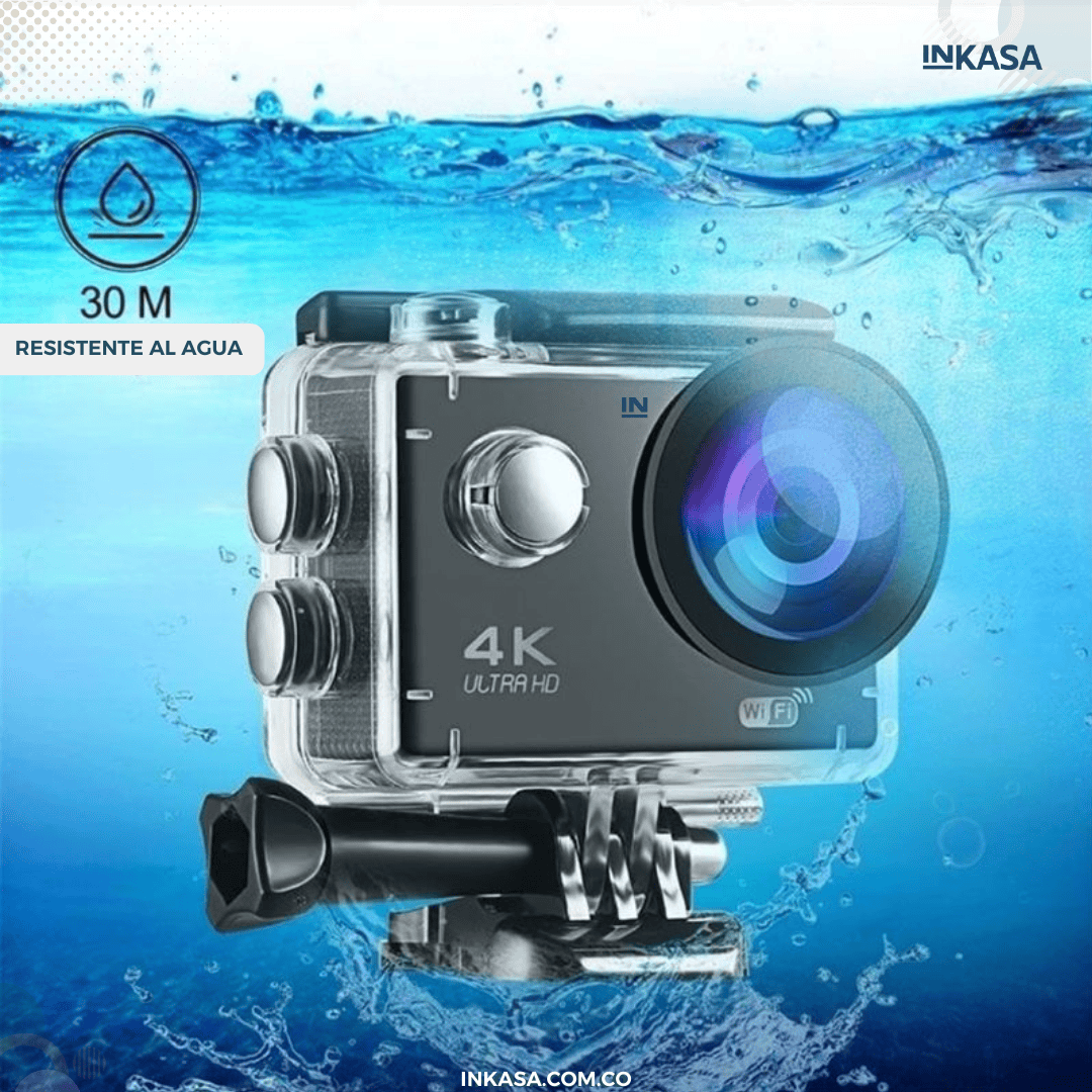 Cámara de acción Go Pro 4k HD con control y wifi