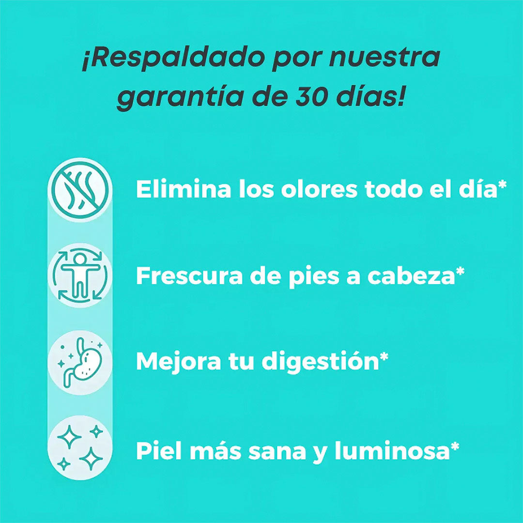 🌬️DEOS Detox+ – Cápsulas Naturales para Control del Olor Corporal desde Adentro🍃