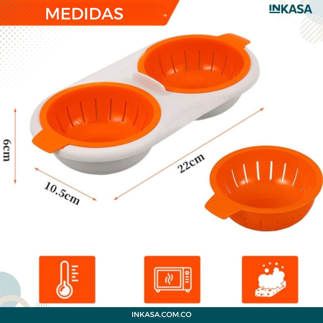 Hervidor de huevos para microondas