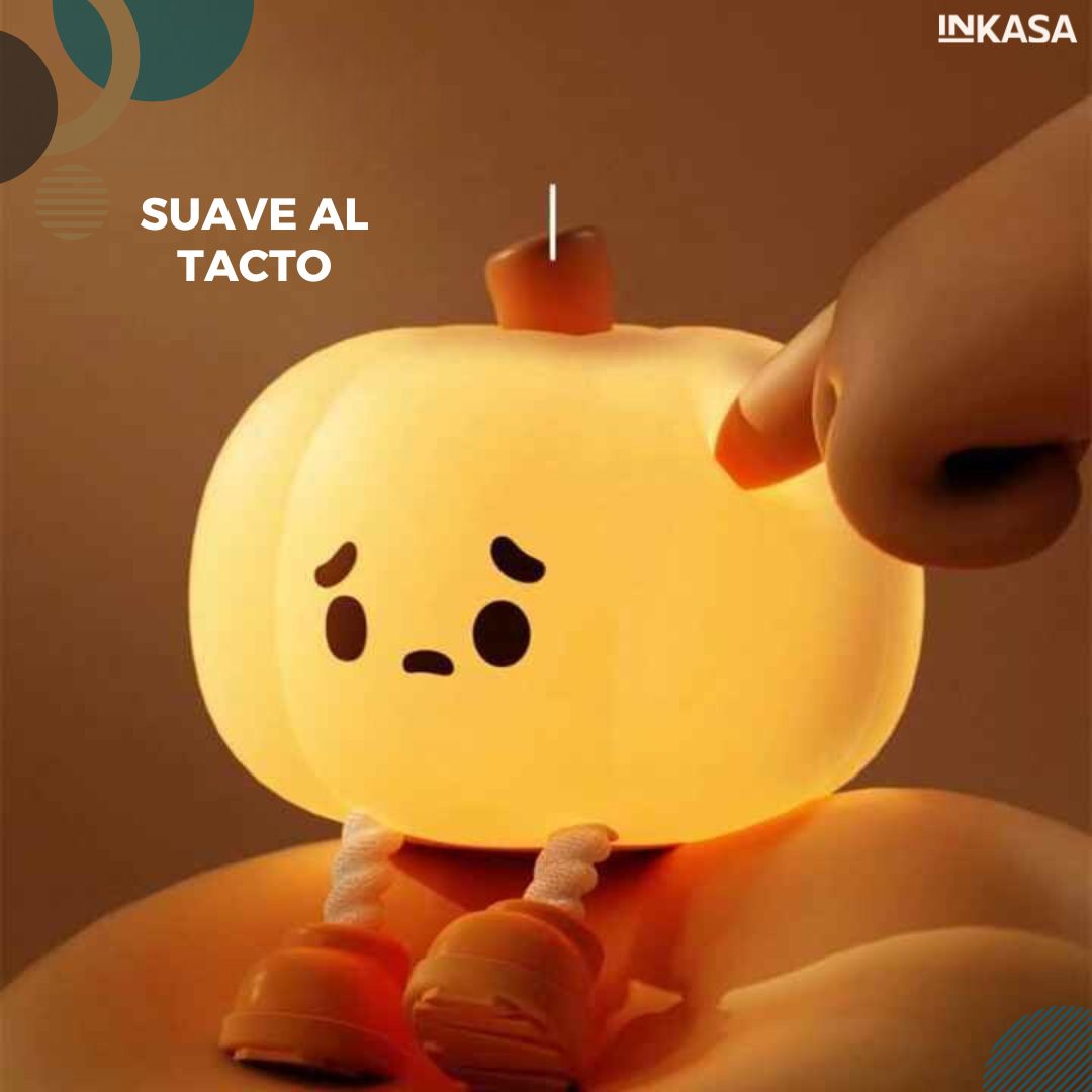 Luz nocturna en forma de calabaza