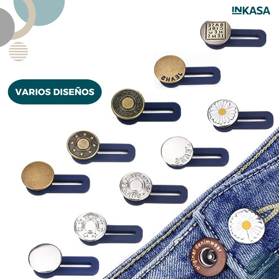 Extensores de Botones x 10 unds