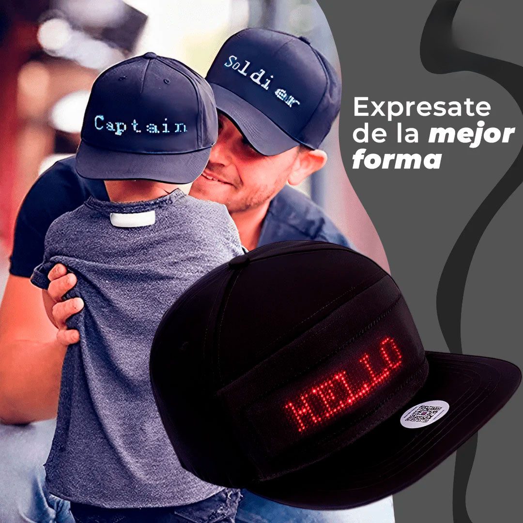 Gorra LED Programable – Mensajes Brillantes, Estilo Inconfundible🧢😎