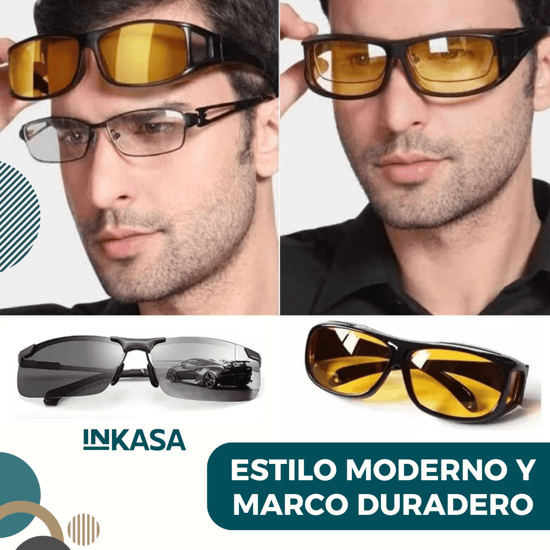 Juego 2 Gafas Lentes Hd Vision Filtro Uv
