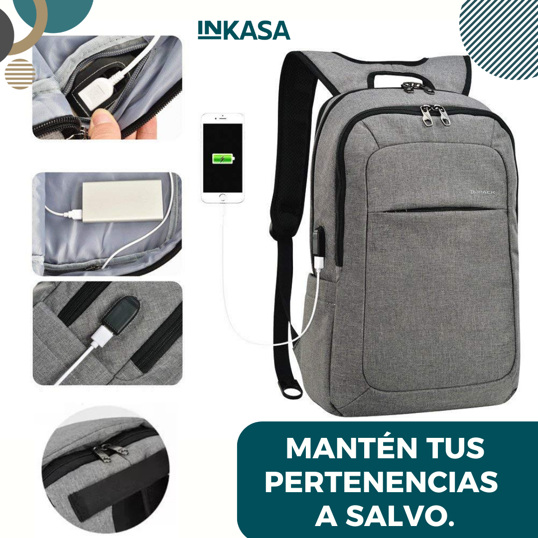 Maleta Antirrobo Con Cable Usb